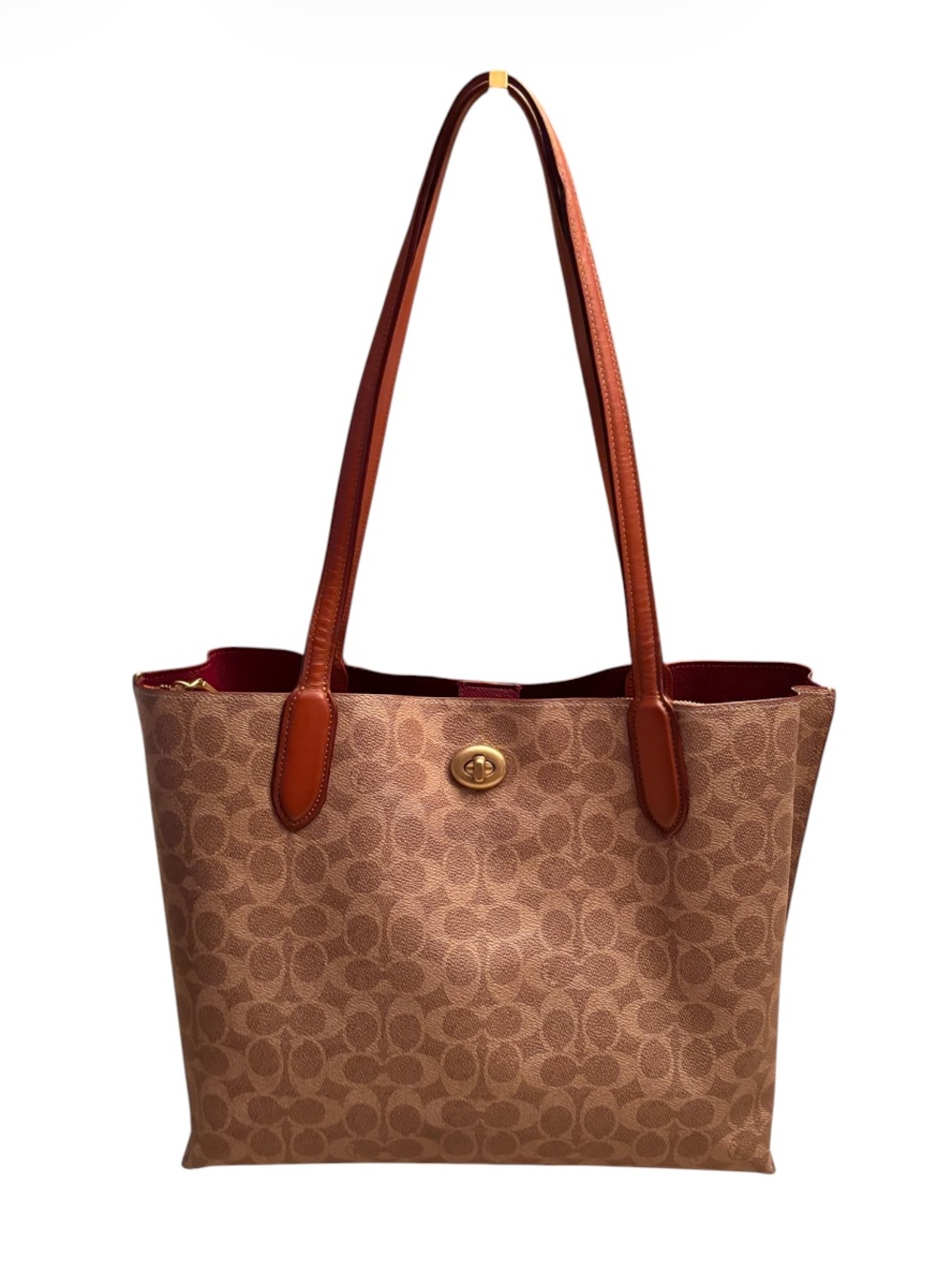 COACH Willow Tote Bag in Signature Canvas. C0693